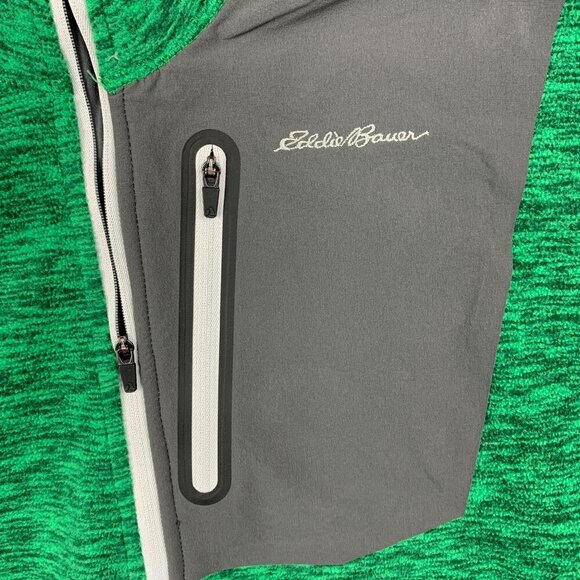 Eddie Bauer First Ascent Mens Sweater Large Green Fleece Cloud Layer Pro 1/4 Zip - Picture 2 of 8